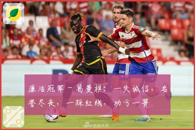 廉洁冠军 - 葛曼棋：一失诚信，名誉尽丧，一踩红线，功亏一篑